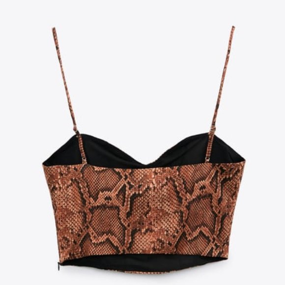 (NWT) ZARA Print Crop Top - Picture 3 of 7